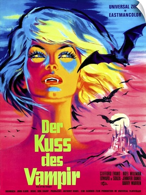 Kiss Of The Vampire - Vintage Movie Poster (German)