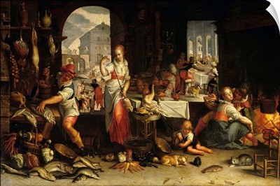 Kitchen Scene with the Parable of the Feast