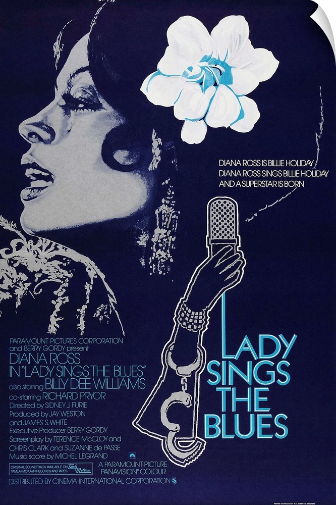 Lady Sings The Blues, British Poster, Diana Ross, 1972
