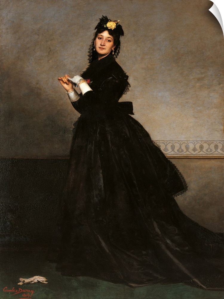 Lady with a Glove (Mrs Carolus Duran, known as Pauline Croizette), by Durand Charles Emile Auguste known as Carolus-Duran,...