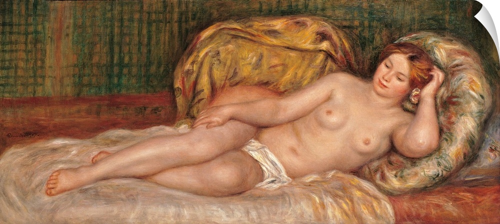 Large Nude, by Pierre-Auguste Renoir, 1907 about, 20th Century, oil on canvas, cm 70 x 155 - France, Ile de France, Paris,...