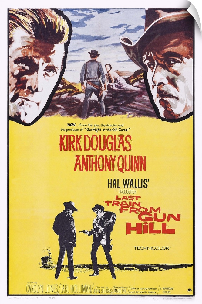 Retro poster artwork for the film Last Train From Gun Hill.
