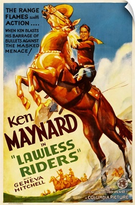 Lawless Riders - Vintage Movie Poster