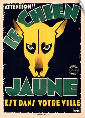 Le Chien Jaune, French Poster, 1932