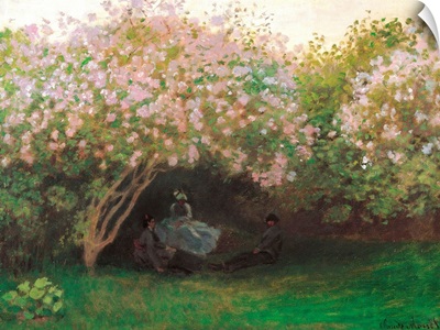 Lilacs. Grey Weather, by Claude Monet, 1872-1873. Musee d'Orsay, Paris, France