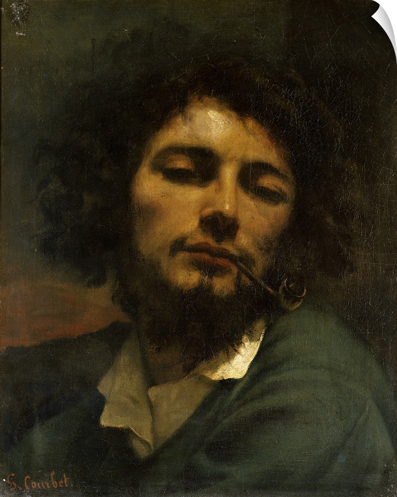 3606 , Gustave Courbet (1819-1877), French School. The Man with a Pipe. Circa 1849. Oil on canvas