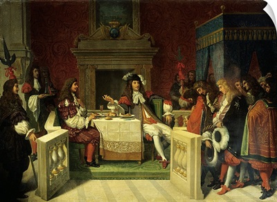 Moliere dining with Louis XIV, By Jean-Auguste-Dominique Ingres, 1857