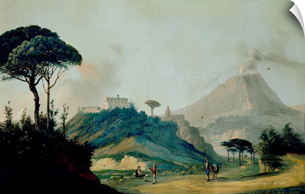 The Camaldoli in Torre del Greco (I Camaldoli di Torre del Greco), by unknown artist, 19th Century, oil on canvas, Whole a...