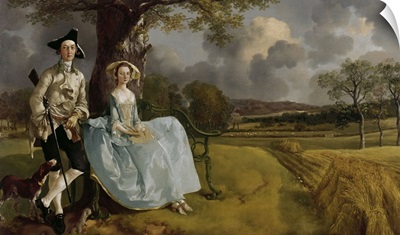 Mr, and Mrs, Andrews, 1750, By Thomas Gainsborough, English, oil on canvas