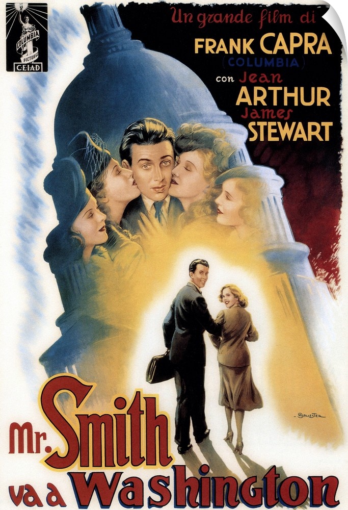 Mr. Smith Goes To Washington, (aka Mr. Smith Va A Washington), James Stewart, Jean Arthur, 1939.