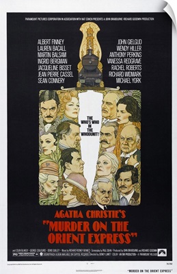 Murder On The Orient Express - Vintage Movie Poster