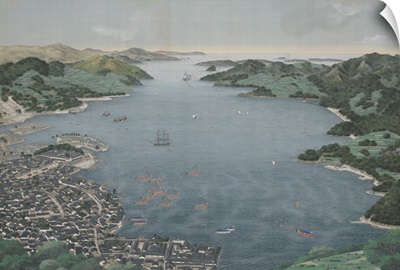 Nagasaki Harbor, by Kawahara Keiga, c. 1800-50