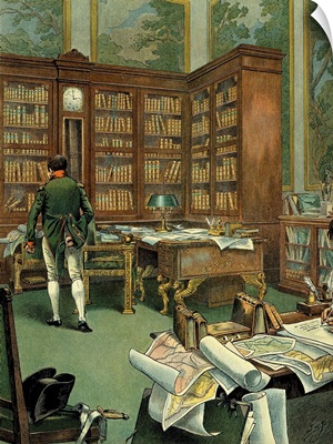 Napoleon Bonaparte in his Study at the Tuileries, By Jacques de Breville, JOB