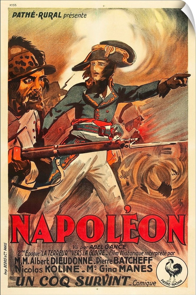 Napoleon, French Poster Art, Albert Dieudonne, 1927.