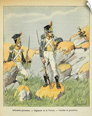 Napoleonic Wars, Polish Infantry, Regiment of the Vistula, Fusilier and Grenadier