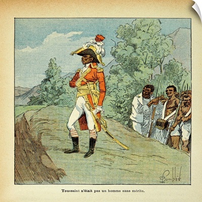Napoleonic Wars, Portrait of Haiti's leader, Toussaint L'ouverture, By Louis Bombled