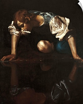Narcissus, by Caravaggio, 1599-1600. Palazzo Barberini. Rome, Italy