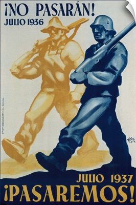 Nationalist Spanish Civil War Poster. July 1937