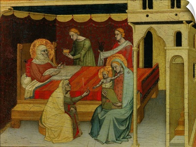 Nativity of St, John the Baptist, 14th c, Master of the Nativity of St, John the Baptist