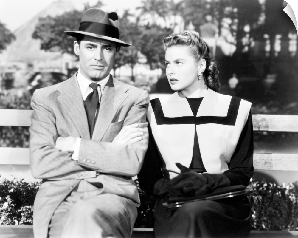 Notorious, From Left: Cary Grant, Ingrid Bergman, 1946.
