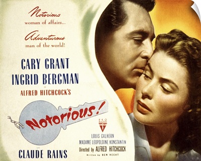 Notorious - Vintage Movie Poster