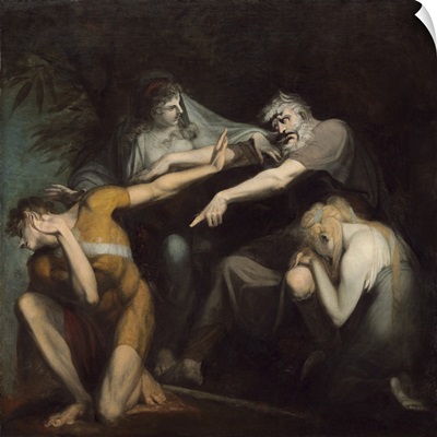 Oedipus Cursing His Son, Polynices, by Henry Fuseli, 1786