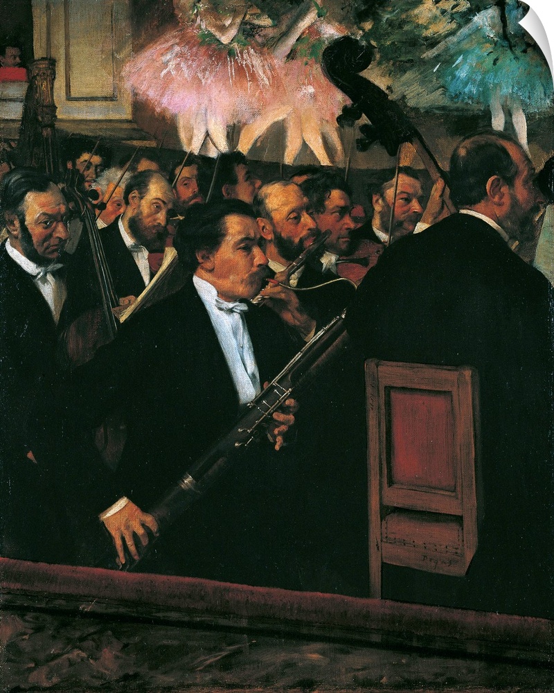 The Orchestra at the Opera House, by Edgar Degas, 1868 - 1869, 19th Century, oil on canvas, cm 56,5 x 46 - France, Ile de ...