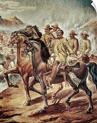 Pancho Villa (1878-1923) at the Battle of Zacatecas. June 23,1914