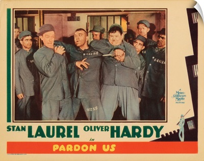 Pardon Us, Lobbycard, Stan Laurel, Walter Long, Oliver Hardy, 1931