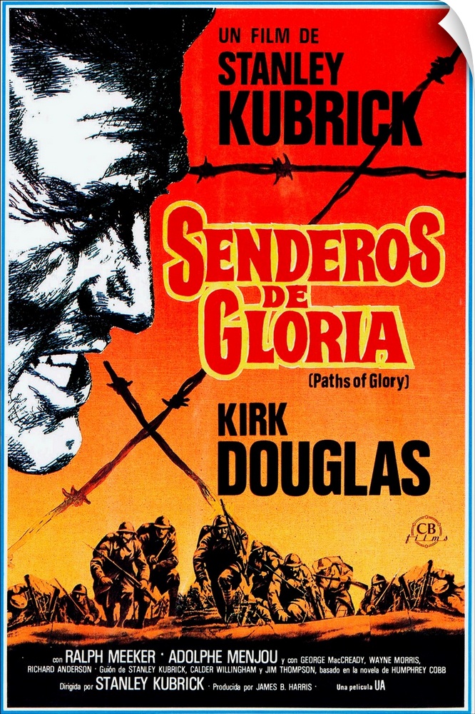 Paths Of Glory, (aka Senderos De Gloria), Kirk Douglas, 1957.