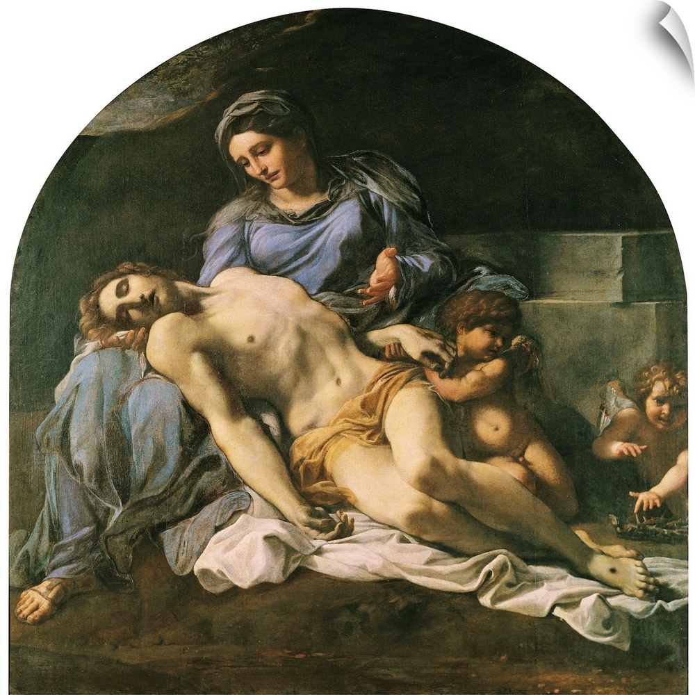 CARRACHE, Annibale. Piet... 1599 - 1600. Baroque art. Oil on canvas. ITALY. Naples. National Museum of Capodimonte. .. AIS...