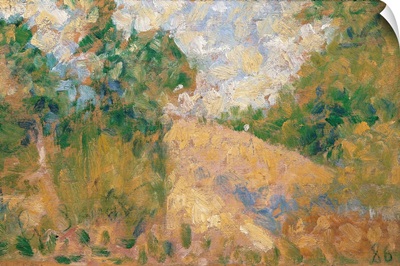 Pink Landscape, by Georges Seurat, 1886. Musee d'Orsay, Paris, France