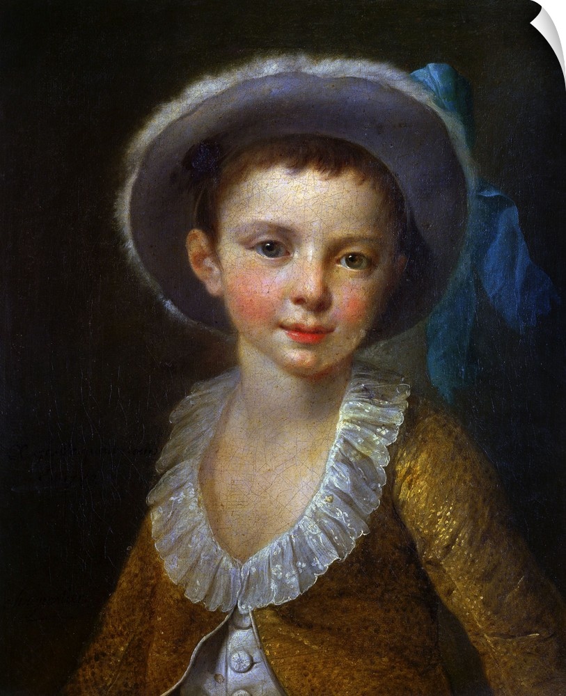 French Art. Portrait of a Child. Paris, Arts Decoratifs. Art France, Portrait d un enfant au 18.eme siecle, Paris. Arts De...
