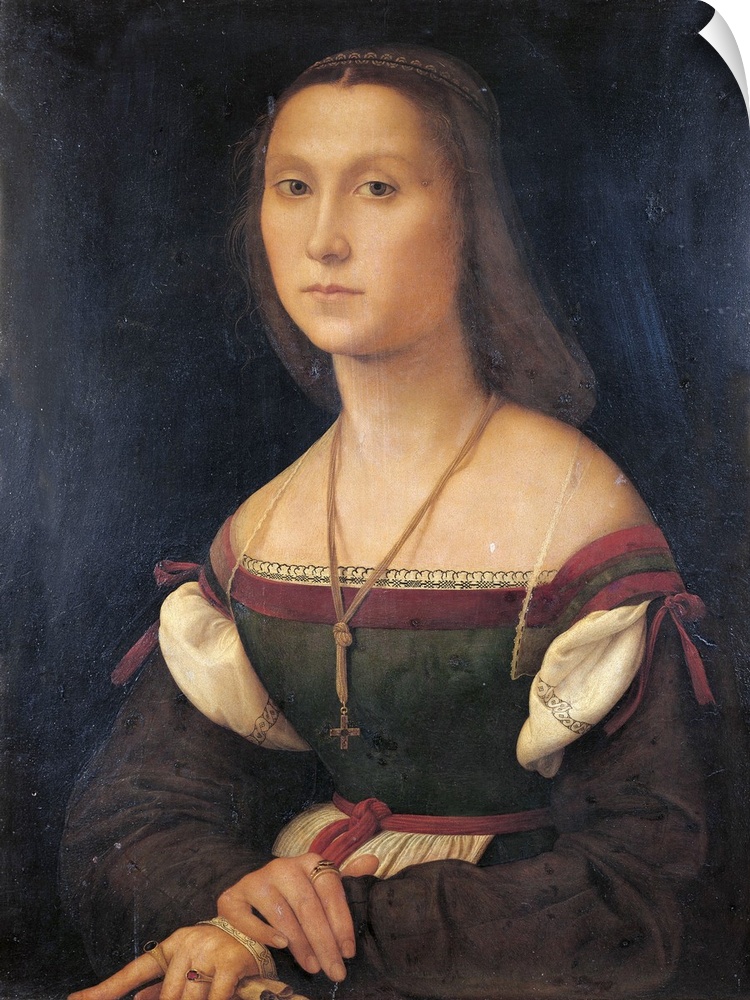 Portrait of a Woman (La Muta), by Raffaello Sanzio, 1507, 16th Century, oil on panel, cm 64 x 48 - Italy, Marche, Pesaro U...