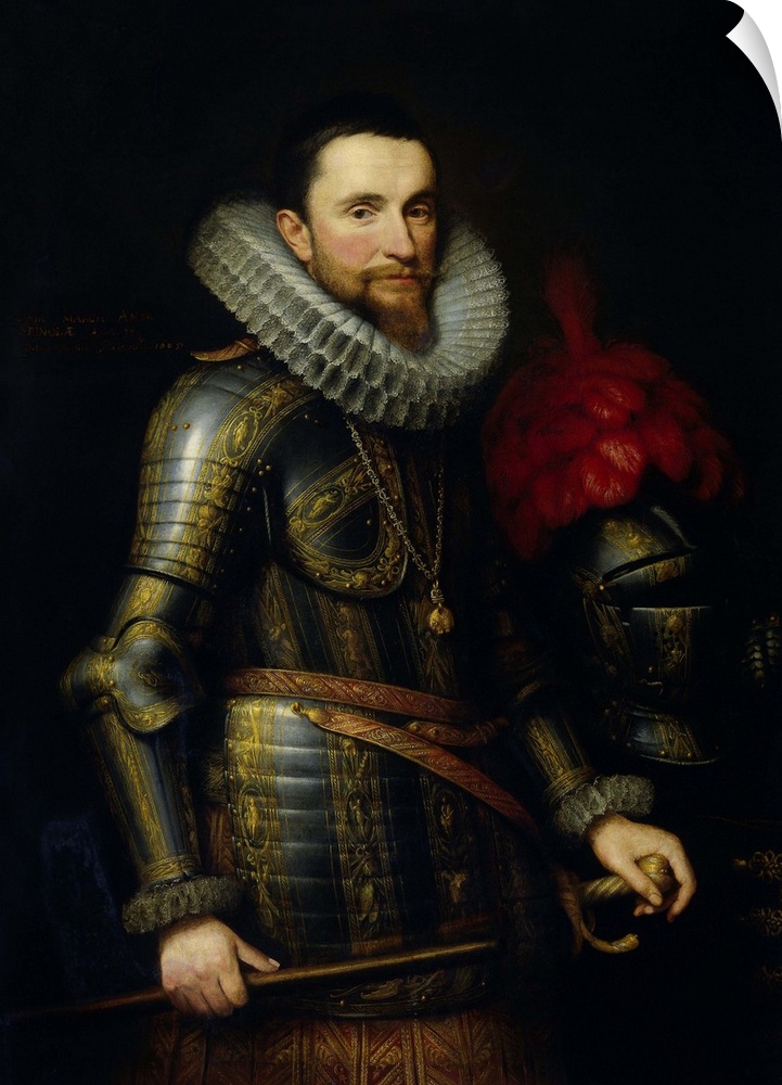 Portrait of Ambrogio Spinola, by Michiel Jansz van Mierevelt, 1609, Dutch painting, oil on canvas. Spinola, Commander in C...