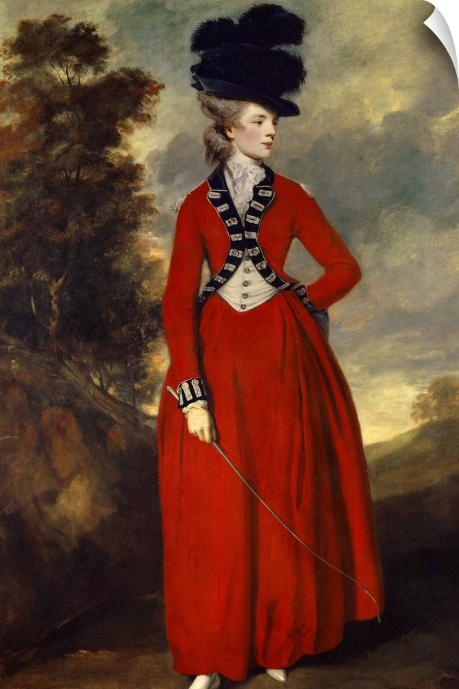 Sir Joshua Reynolds (1723-1792), English School. portrait of Lady Worsley. 1776. Oil on canvas