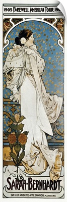 Poster. Farewell American Tour of Sarah Bernhardt. 1905. By Alphonse Maria Mucha