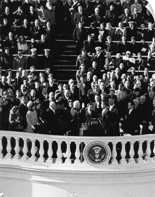 President John Kennedy takes the oath of office
