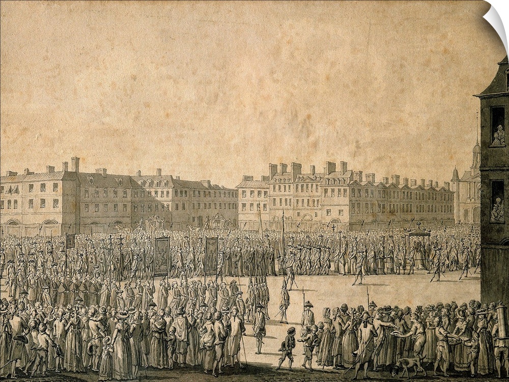 3167 , Anonymous. Procession of the Estates General in Versailles, 1789.