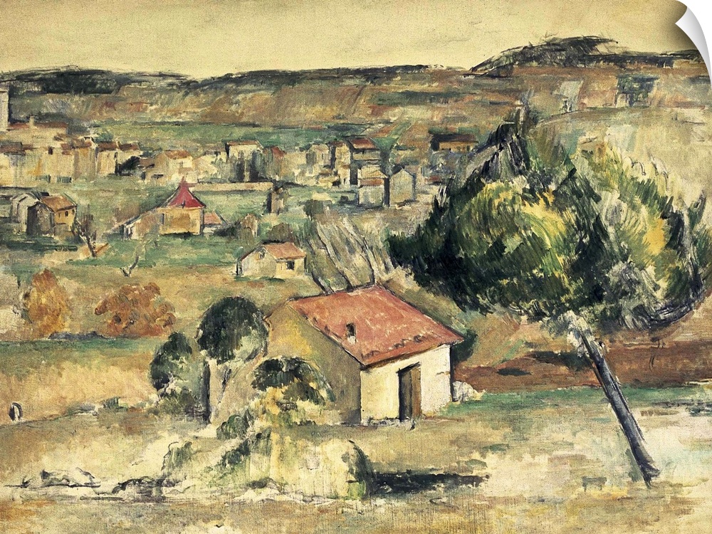 CEZANNE, Paul (1839-1906). Provence Hills. 1878. Post-Impressionism. Oil on canvas. SWITZERLAND. Winterthur. Villa Flora -...