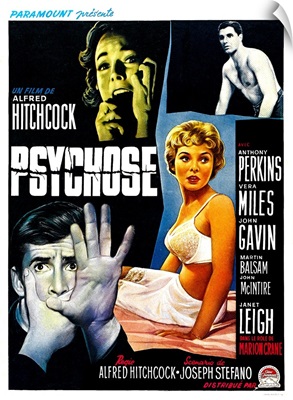 Psycho, Belgian Poster Art, 1960