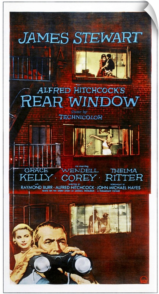 Rear Window, Bottom From Left: Grace Kelly, James Stewart On Poster Art, 1954.