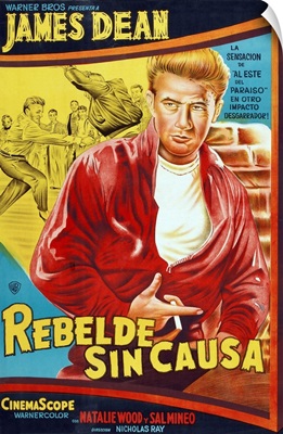 Rebel Without A Cause, Argentinian Poster Art, 1955