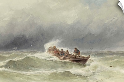 Rescue at Sea, by Jacob Eduard van Heemskerck van Beest, c. 1850-90