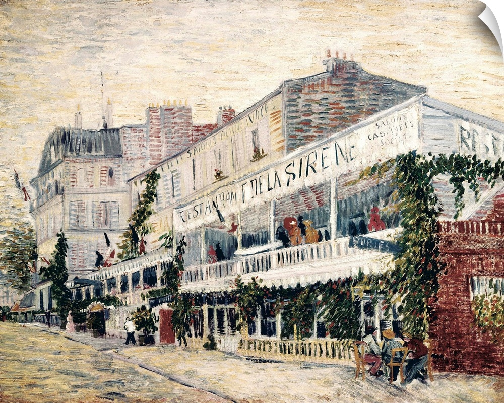 GOGH, Vincent van (1853-1890). Restaurant de la Sirene at Asnieres (Le restaurant de la Sirene. 1887. Post-Impressionism. ...