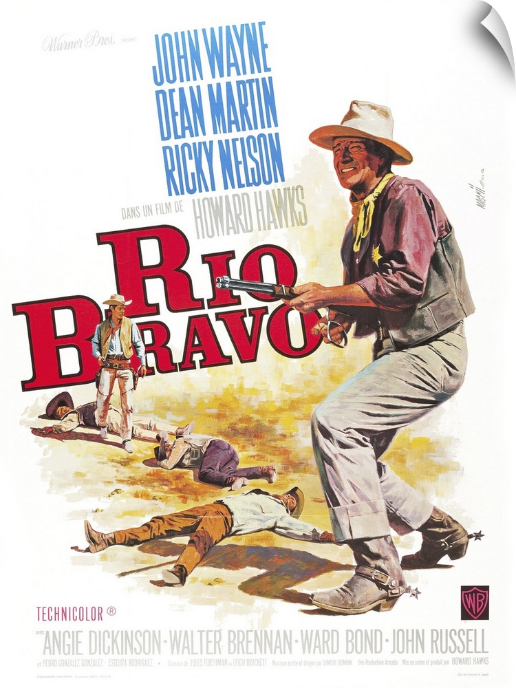 Rio Bravo - Vintage Movie Poster (French)