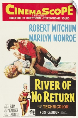 River Of No Return - Vintage Movie Poster