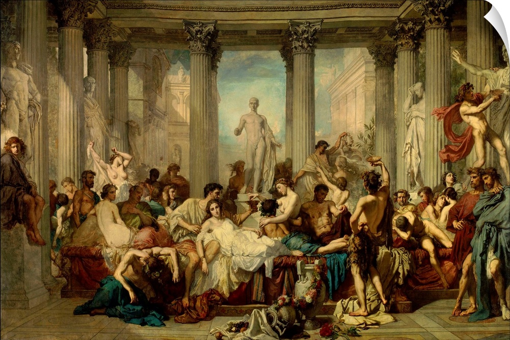 oile 4,72 x 7,72 m )Paris. Musee D Orsay The Romans of the decadenceoil on canvasC6922Couture Thomas Ec. Fr.Les Romains de...