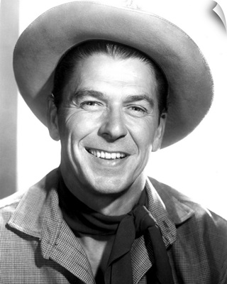 Ronald Reagan in Cattle Queen Of Montana - Vintage Publicity Photo