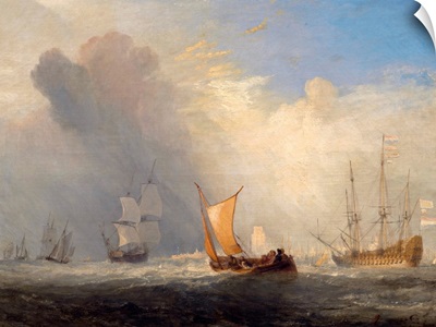 Rotterdam Ferry-Boat, by Joseph Mallord William Turner, 1833, British painting